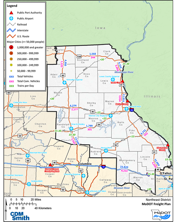 Northeast Missouri District Map