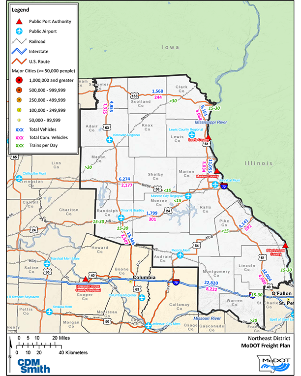 Northeast Missouri District Map